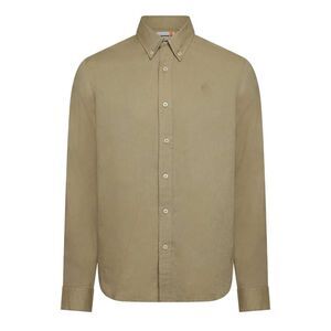Timberland Mens Lovell Lake Cotton Long-Sleeved Shirt / Cream